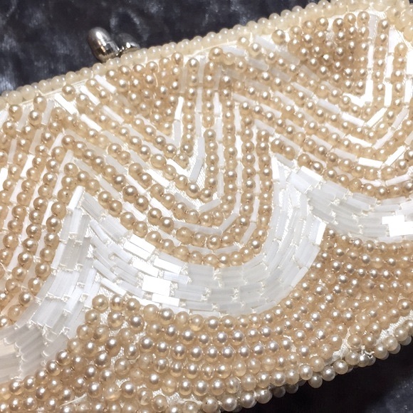 Vintage Beaded La Regale Evening Bag Clutch - Picture 2 of 12